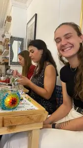 Glass and Mosaic class by Sheri's ottoman emporium
