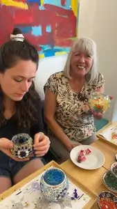 Glass and Mosaic class by Sheri's ottoman emporium