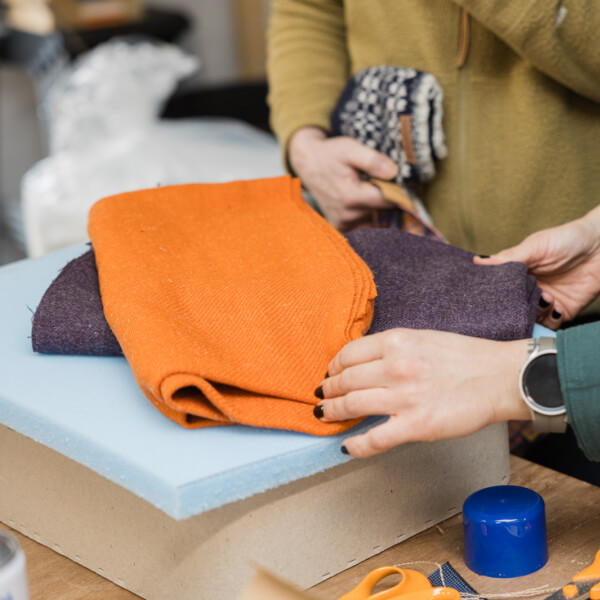 Photo from a Upholstery Classes Edinburgh workshop