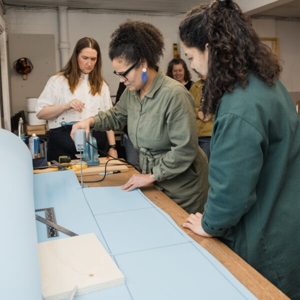Photo from a Upholstery Classes Edinburgh workshop