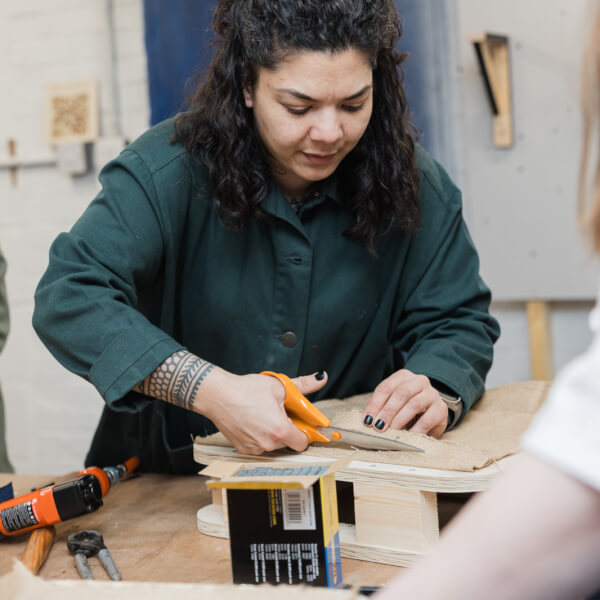 Photo from a Upholstery Classes Edinburgh workshop
