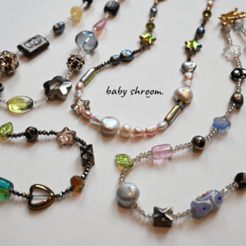 Baby Shroom, jewellery making teacher