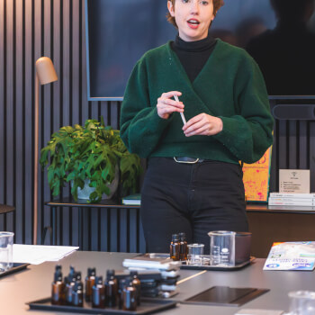 Cedar, candle making, skincare and haircare and perfume making teacher