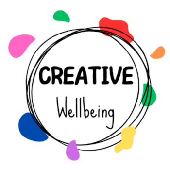 Creative Wellbeing, textiles and paper craft and ink teacher