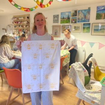 Miffy Textile Studio, print making teacher