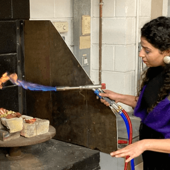 Morvarid Alavifard, metalwork and jewellery making teacher