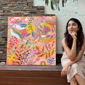 Priyanka Kaur, fluid art teacher