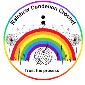 Rainbow Dandelion Crochet