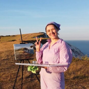 Yuliya Smolenchuk, painting teacher