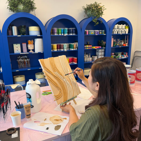 3D Painting Using Self-Adhesive Seals Workshop review by Rechelle Motos - London