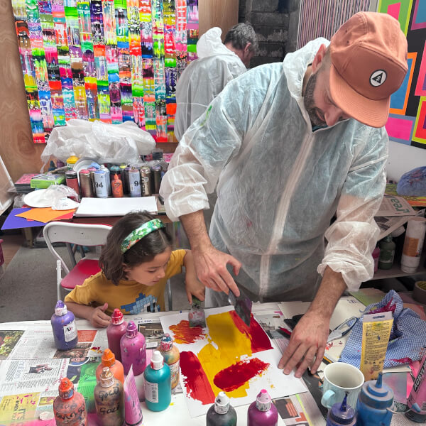 Abstract Art Class in a Secret Studio review by Nauen Park - London