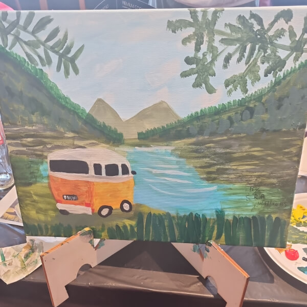 Afternoon Paint Class - Brush Party with Rachael - Didcot review by Sonia Williams - Oxford