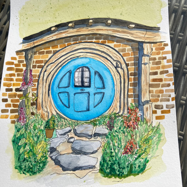 Beginners Ink and Watercolour Sketchalong Workshop review by Jackie - Leicester