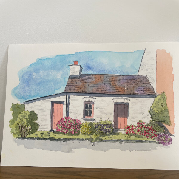 Beginners Ink and Watercolour Sketchalong Workshop review by Linda Anderson - Leicester