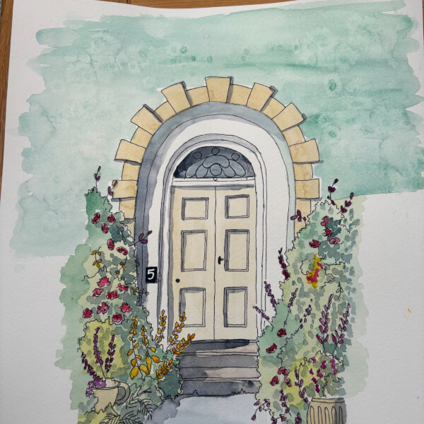 Beginners Ink and Watercolour Sketchalong Workshop review by Julie Gwilt - Leicester