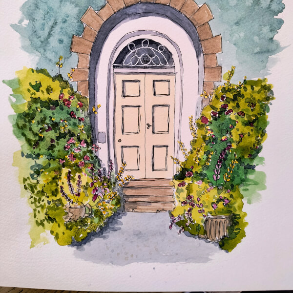 Beginners Ink and Watercolour Sketchalong Workshop review by Linda - Leicester