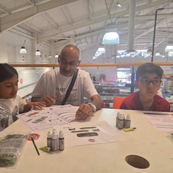 Father's Day AIRFIX Jaguar E TYPE Workshop review by Serena P Hussain - Manchester