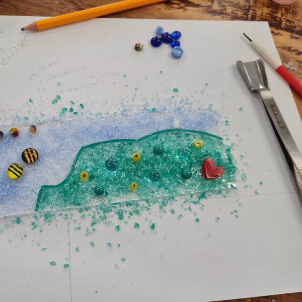 Fused Glass Hanger Workshop review by Sian Morgan - Cardiff