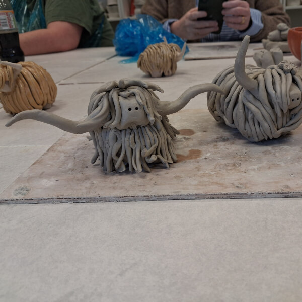 Highland Cow Pottery Workshop review by Britt Hodge - Milton Keynes