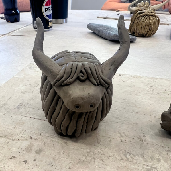 Highland Cow Pottery Workshop review by John Bartlett - Milton Keynes