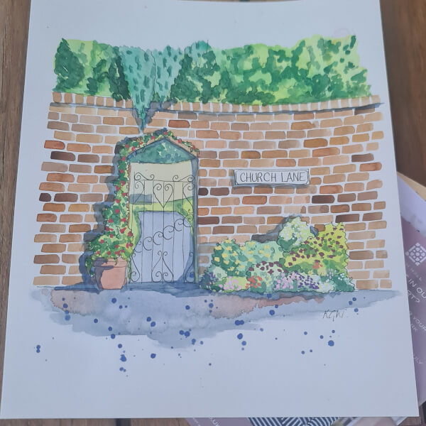 Improvers Ink and Watercolour Sketchalong Workshop review by Karen Garner-Wood - Leicester
