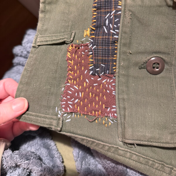 Japanese Clothes Mending Class: Sashiko and Boro Stitching review by Laura Blunden - London