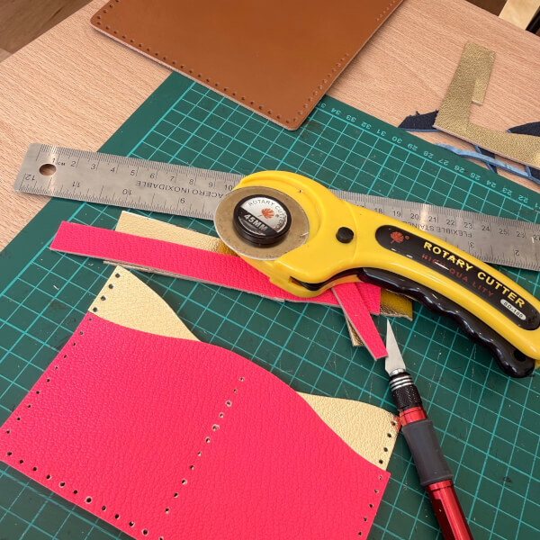 Leather Crafting Workshop with Upcycled Louis Vuitton Canvas review by Michala Love - London