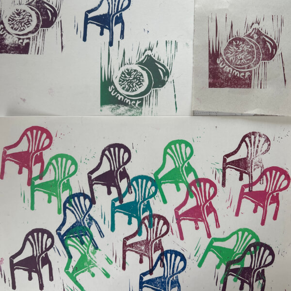 Lino Block Printing Workshop review by Elpida Giannakou - London