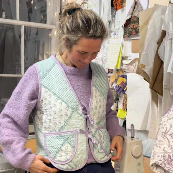 Make Your Own Upcycled Vest from a Quilt - Sewing Course review by Christina Malcolm - Edinburgh