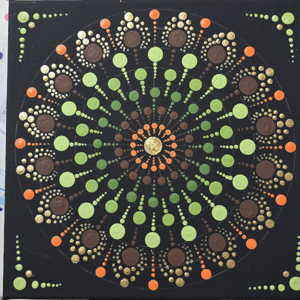 Mandala Dot Art Workshop review by Nikki - Bristol