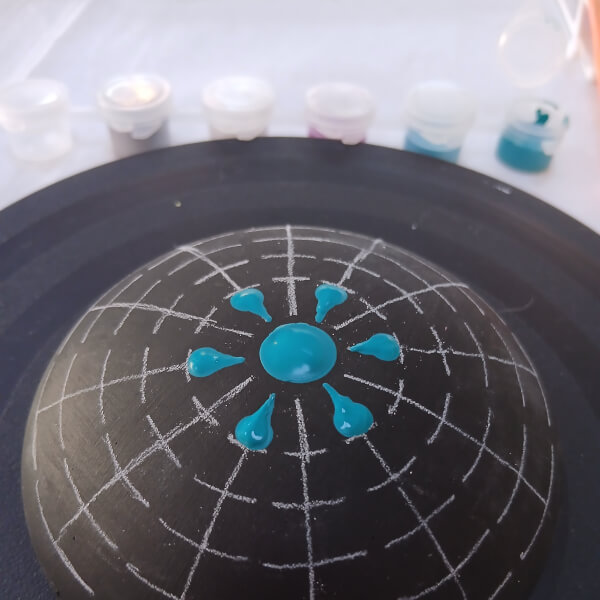 Mandala Dot Art Workshop review by Paule Pimble - Bristol