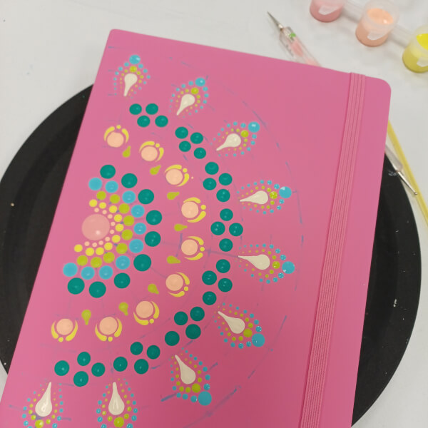 Mandala Dot Art Workshop review by Laura Dimon - Taunton