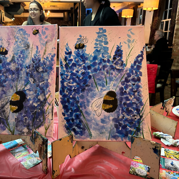Paint and Sip Class - Barnet review by Karen Bunce - London