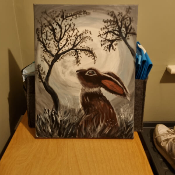 Paint and Sip Class - Barton Le Clay review by Jasmine Heley - Milton Keynes