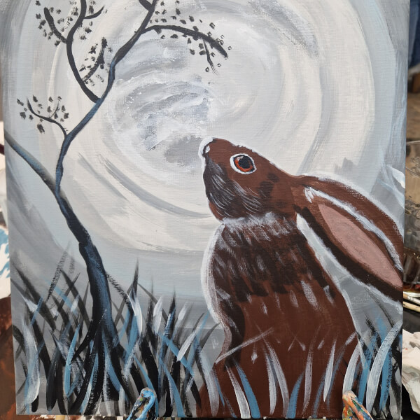 Paint and Sip Class - Barton Le Clay review by Michelle English - Milton Keynes