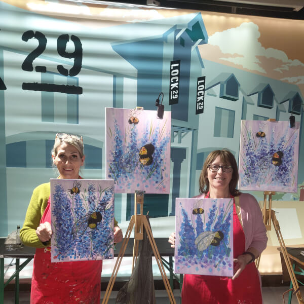 Paint and Sip Class - Brush Party - Lock29, Banbury review by Heather Jackson - Oxford