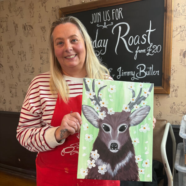 Paint and Sip Class - Brush Party - Oxford review by Kelly - Oxford