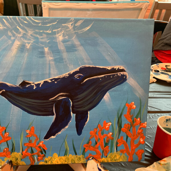 Paint and Sip Class - Brush Party with Rachael - Didcot review by Nicola Blakey - Oxford