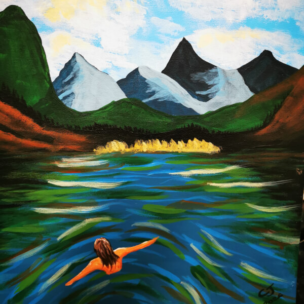 Paint and Sip Class - Brush Party with Rachael - Didcot review by Colette Jones - Oxford