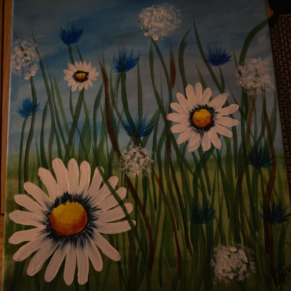 Paint and Sip Class - Brush Party with Rachael - Didcot review by Sue Collins - Oxford