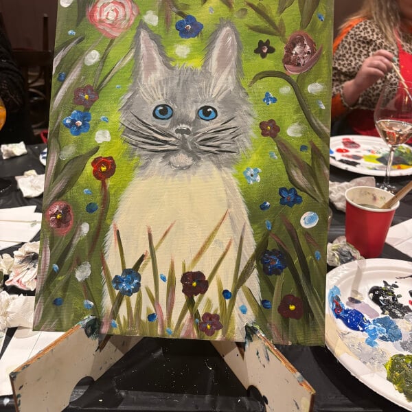 Paint and Sip Class - Brush Party with Rachael - Nr Faringdon review by Zoe Cuthbert - Swindon