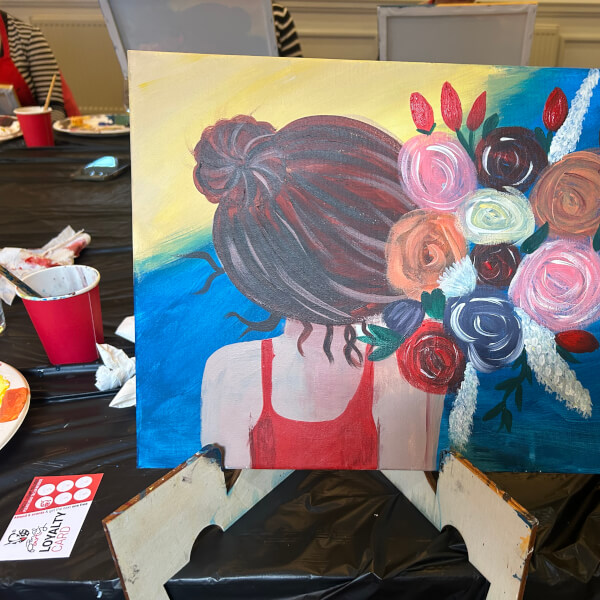 Paint and Sip Class - Brush Party with Rachael - Wallingford review by Paula Booker - Oxford