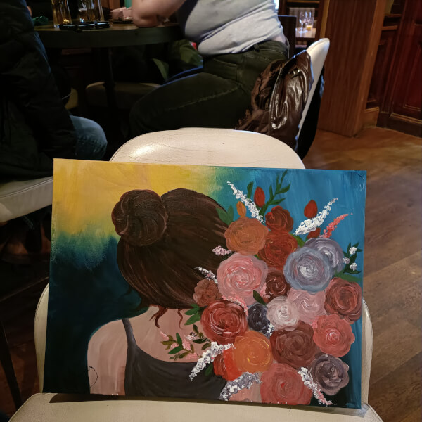 Paint and Sip Class - Brush Party with Rachael - Wallingford review by Nicola Mundy - Oxford