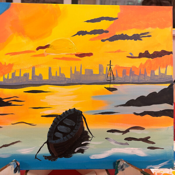 Paint and Sip Class - Brush Party with Rachael - Wantage review by Cheryl - Oxford