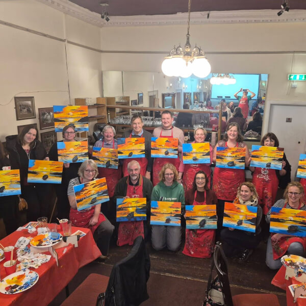 Paint and Sip Class - Brush Party with Rachael - Wantage review by Anna - Oxford
