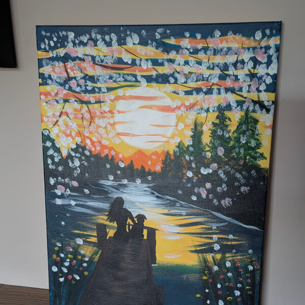 Paint and Sip Class - Brush Party with Rachael - Witney review by Tracey Lawler - Oxford