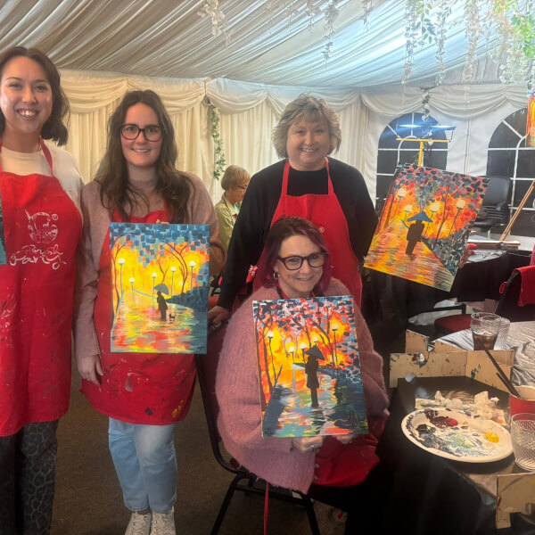 Paint and Sip Class - Brush Party with Sarah - Banbury review by Mandy Archer - Oxford