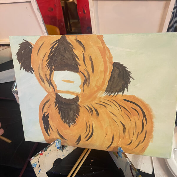 Paint and Sip Class - Brush Party with Sarah - Hook Norton review by Jackie Noquet - Oxford