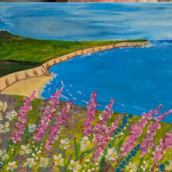 Paint and Sip Class - Brush Party with Sarah - Northleach review by Sam Renwick - Gloucester