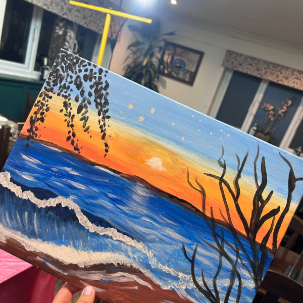 Paint and Sip Class - Bushey review by Lindsey Whaley - Watford